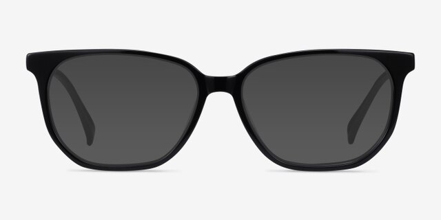 Reverb Black AcetateEyeglass Frames from EyeBuyDirect, with Tinted Lenses