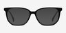 Reverb Black AcetateEyeglass Frames from EyeBuyDirect, with Tinted Lenses