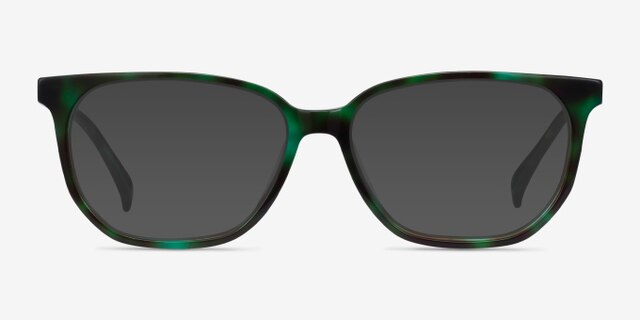 Reverb Green Tortoise AcetateEyeglass Frames from EyeBuyDirect, with Tinted Lenses