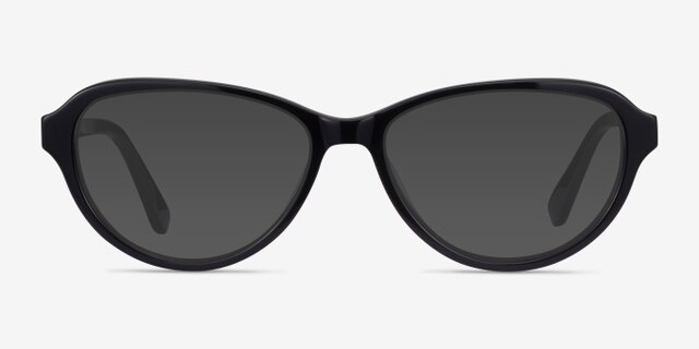 Misha Black AcetateEyeglass Frames from EyeBuyDirect, with Tinted Lenses
