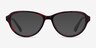 Misha Red Tortoise AcetateEyeglass Frames from EyeBuyDirect, with Tinted Lenses