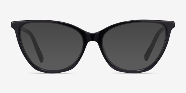 Instinct Black AcetateEyeglass Frames from EyeBuyDirect, with Tinted Lenses