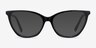 Instinct Black AcetateEyeglass Frames from EyeBuyDirect, with Tinted Lenses