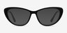 Yvonne Black AcetateEyeglass Frames from EyeBuyDirect, with Tinted Lenses