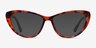 Yvonne Brown Floral AcetateEyeglass Frames from EyeBuyDirect, with Tinted Lenses