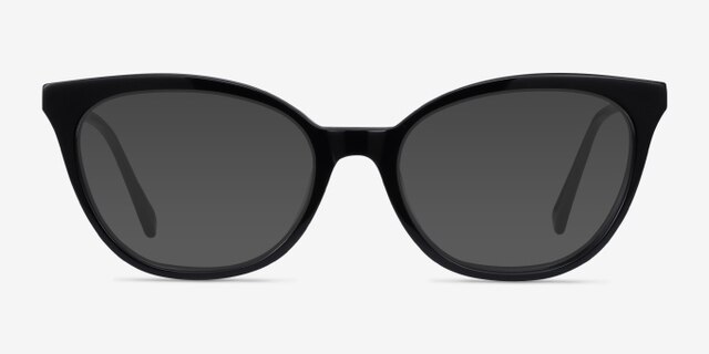 Sigilo Black AcetateEyeglass Frames from EyeBuyDirect, with Tinted Lenses
