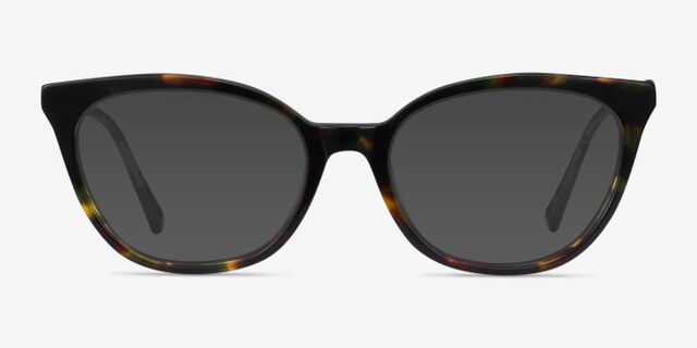 Sigilo Green Floral AcetateEyeglass Frames from EyeBuyDirect, with Tinted Lenses