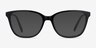 Arte Black AcetateEyeglass Frames from EyeBuyDirect, with Tinted Lenses