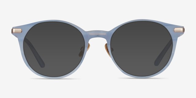 Buho Light Blue AcetateEyeglass Frames from EyeBuyDirect, with Tinted Lenses