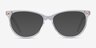 Leonie Clear AcetateEyeglass Frames from EyeBuyDirect, with Tinted Lenses