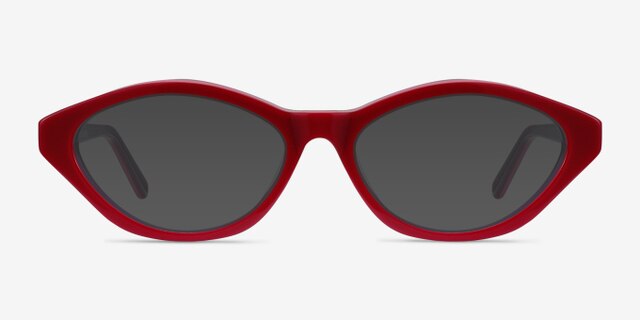 Passion Raspberry & Purple AcetateEyeglass Frames from EyeBuyDirect, with Tinted Lenses