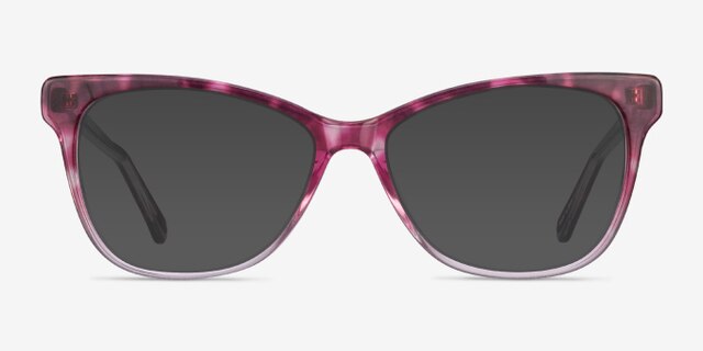 Rosalie Pink AcetateEyeglass Frames from EyeBuyDirect, with Tinted Lenses