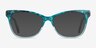 Rosalie Blue AcetateEyeglass Frames from EyeBuyDirect, with Tinted Lenses