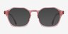 Orchid Clear Pink AcetateEyeglass Frames from EyeBuyDirect, with Tinted Lenses