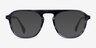 Ida Gray Striped AcetateEyeglass Frames from EyeBuyDirect, with Tinted Lenses