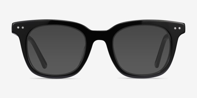 Romy Black AcetateEyeglass Frames from EyeBuyDirect, with Tinted Lenses