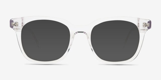 Romy Transparent AcétateMontures de lunettes de vue d'EyeBuyDirect, Avec des Verres Teintés