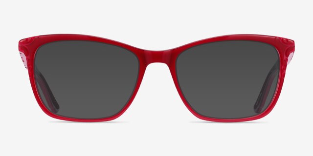Hedera Raspberry Pink AcetateEyeglass Frames from EyeBuyDirect, with Tinted Lenses