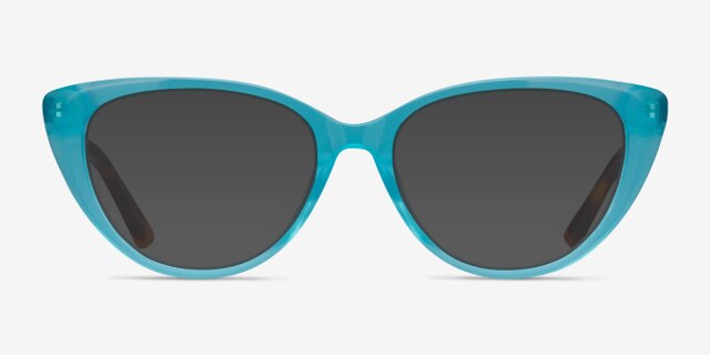 Anastasia Turquoise & Tortoise AcetateEyeglass Frames from EyeBuyDirect, with Tinted Lenses