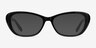 Selina Black & Burgundy AcetateEyeglass Frames from EyeBuyDirect, with Tinted Lenses
