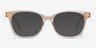 Yana Clear Melon AcetateEyeglass Frames from EyeBuyDirect, with Tinted Lenses