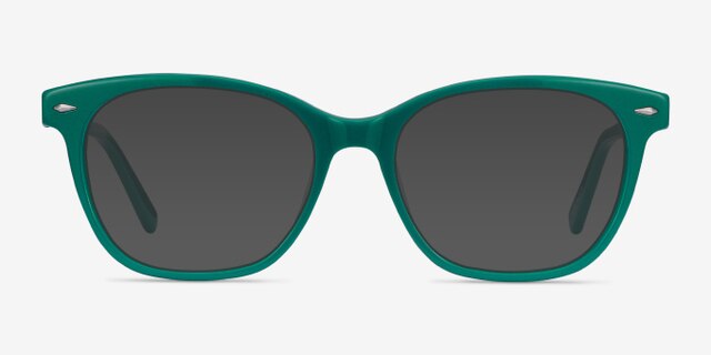 Yana Teal AcetateEyeglass Frames from EyeBuyDirect, with Tinted Lenses