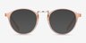 Chillax Clear Melon MetalEyeglass Frames from EyeBuyDirect, with Tinted Lenses