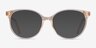 Nala Clear Melon AcetateEyeglass Frames from EyeBuyDirect, with Tinted Lenses