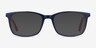 July Navy & Red AcetateEyeglass Frames from EyeBuyDirect, with Tinted Lenses
