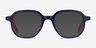 States Navy & Red AcetateEyeglass Frames from EyeBuyDirect, with Tinted Lenses