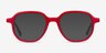 States Red & Navy AcetateEyeglass Frames from EyeBuyDirect, with Tinted Lenses