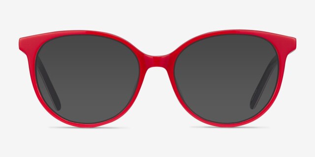 Patriot Red & Navy AcetateEyeglass Frames from EyeBuyDirect, with Tinted Lenses