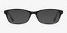 Kedah Black AcetateEyeglass Frames from EyeBuyDirect, with Tinted Lenses