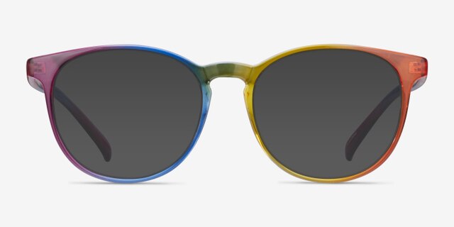 Rainbow Arc-en-ciel PlastiqueMontures de lunettes de vue d'EyeBuyDirect, Avec des Verres Teintés