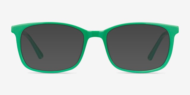 Equality Green AcetateEyeglass Frames from EyeBuyDirect, with Tinted Lenses