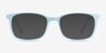 Equality Blue AcetateEyeglass Frames from EyeBuyDirect, with Tinted Lenses