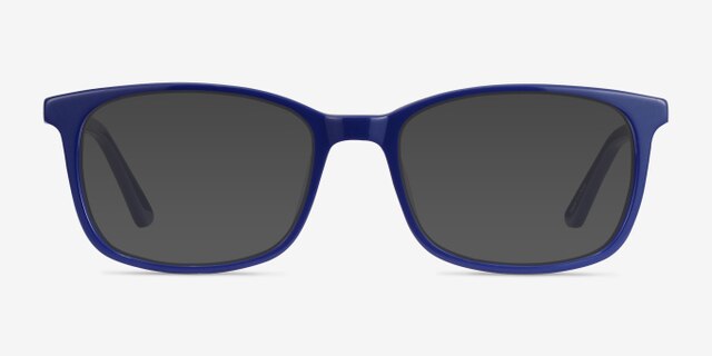 Equality Navy AcetateEyeglass Frames from EyeBuyDirect, with Tinted Lenses
