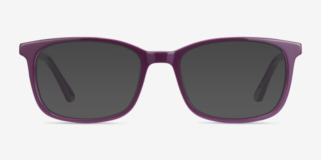 Equality Purple AcetateEyeglass Frames from EyeBuyDirect, with Tinted Lenses