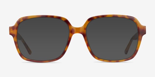 Tompkins Light Tortoise AcétateMontures de lunettes de vue d'EyeBuyDirect, Avec des Verres Teintés
