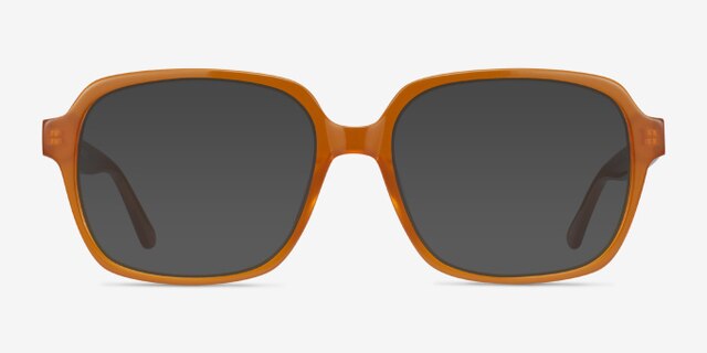 Tompkins Mellow Yellow AcetateEyeglass Frames from EyeBuyDirect, with Tinted Lenses