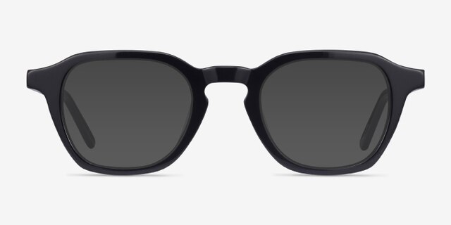 Victor Black AcetateEyeglass Frames from EyeBuyDirect, with Tinted Lenses