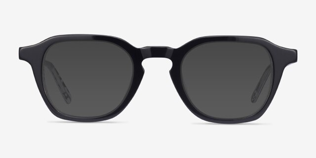 Victor Black & Zebra AcétateMontures de lunettes de vue d'EyeBuyDirect, Avec des Verres Teintés