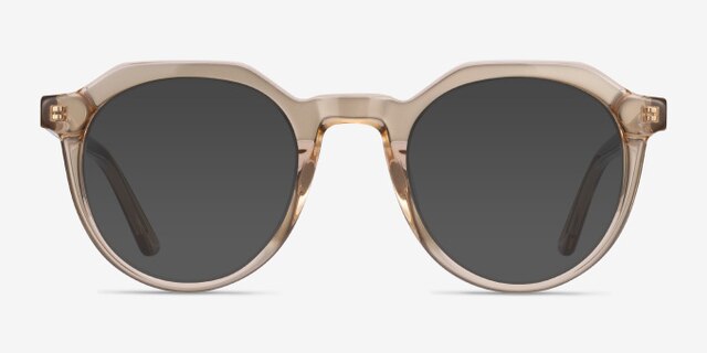 Mikoto Light Brown AcetateEyeglass Frames from EyeBuyDirect, with Tinted Lenses