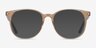 Solveig Clear Brown AcetateEyeglass Frames from EyeBuyDirect, with Tinted Lenses
