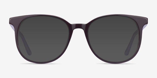 Solveig Purple AcetateEyeglass Frames from EyeBuyDirect, with Tinted Lenses