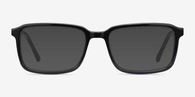 Rafferty Noir AcétateMontures de lunettes de vue d'EyeBuyDirect, Avec des Verres Teintés