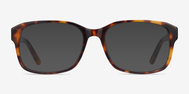 Tobias Tortoise AcetateEyeglass Frames from EyeBuyDirect, with Tinted Lenses