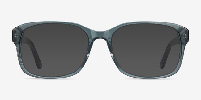 Tobias Clear Gray AcétateMontures de lunettes de vue d'EyeBuyDirect, Avec des Verres Teintés