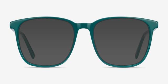 Finn Teal AcetateEyeglass Frames from EyeBuyDirect, with Tinted Lenses