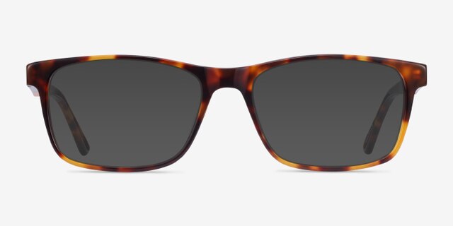 Pochi Tortoise AcetateEyeglass Frames from EyeBuyDirect, with Tinted Lenses